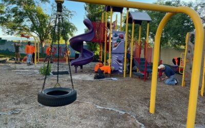 Volunteering to Relocate Playground to St. Jude’s Ranch